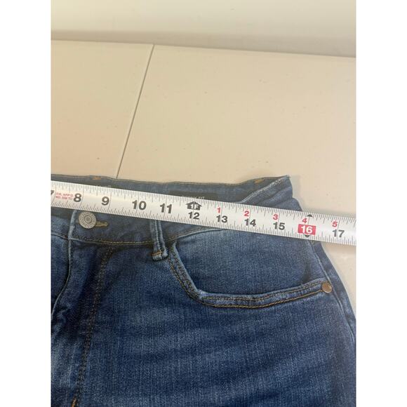 Judy Blue skinny fit jeans in blue denim with a frayed hem Size 16W - Picture 7 of 9